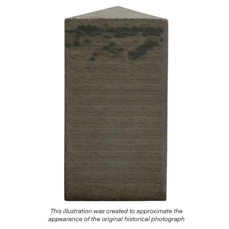 Illustration of the Mangrai Dynasty stone inscription found at Wiang Jed Lin archaeological site | Zinarin